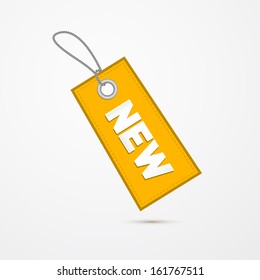Yellow Label, Tag With String and Title New 