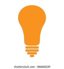 Yellow Lamp icon isolated on background. Modern flat pictogram, business, marketing, internet concept. Trendy Simple vector symbol for web site design or button to mobile app. Logo illustration
