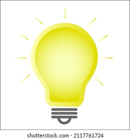 Yellow lamp with rounded and shiny shapes