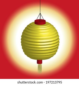 Yellow lanterns - which is similar to the traditional Chinese lanterns.