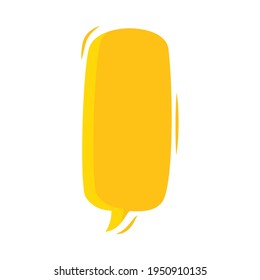 yellow large speech bubble design