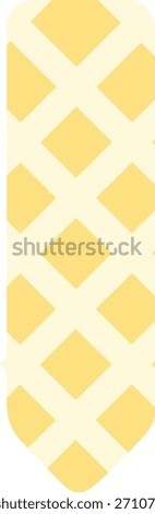 yellow lattice ribbon design featuring crisscross shapes in a soft pastel tone, ideal for crafting projects, packaging decoration, digital designs, and scrapbooking layouts.
