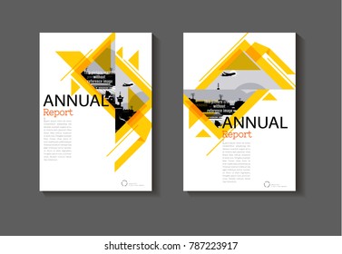 yellow layout abstract background modern cover design modern book cover Brochure cover  template,annual report, magazine and flyer Vector a4