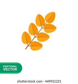 Yellow leaf icon