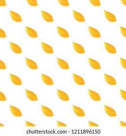Yellow leaf pattern seamless repeat background for any web design