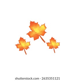 yellow leaf vector illustration of a very nice leaf combination of two colors