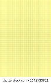 Yellow legal pad pages with grid designs. Great for school, office, memos or business templates use. Vector illustration