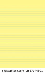 Yellow legal pad pages with lined designs. Great for school, office, memos or business templates use. Vector illustration
