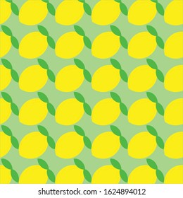 Yellow Lemon background with green color