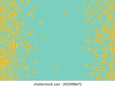 Yellow Lemon Background Green Vector. Design Pattern. Yellow Citrus Summer. Cocktail Sunny Set.