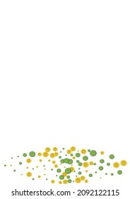 Yellow Lemon Background White Vector. Lime Vegetable Illustration. Juicy Juice Citrus. Bright Detox Decoration.