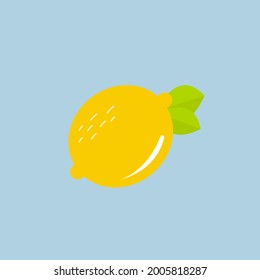 Vector de dibujos animados de limón amarillo 