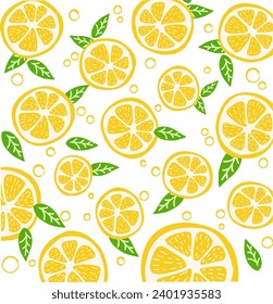 Papeles y fondos de la fruta del limón amarillo