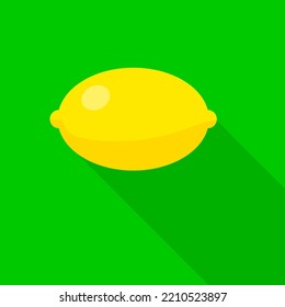 Yellow lemon. Natural background. Vector illustration. Stock image. 