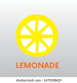 yellow lemon on the white background