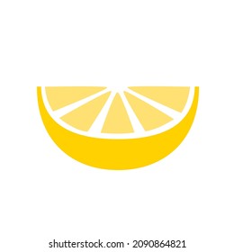 	
Yellow lemon, simple flat design. Isolated on white background vector illustration.	
