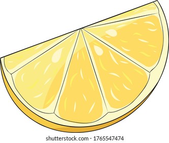 Clísico vectorial de limón amarillo