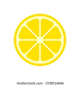 Yellow lemon vector. Lemon is a fruit that is sour and has high vitamin C. Helps to feel fresh.