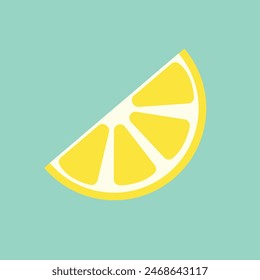 Yellow lemon vector. lemon is a fruit that is sour and has high vitamin c. helps to feel fresh.