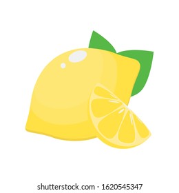 yellow  lemon vector illustration  fruit