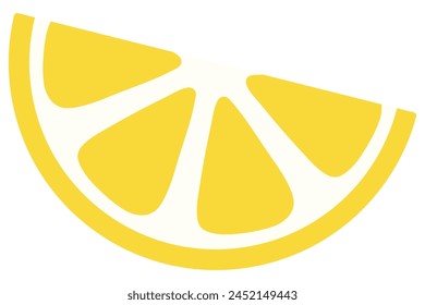 Vector de limón amarillo aislado sobre fondo blanco.