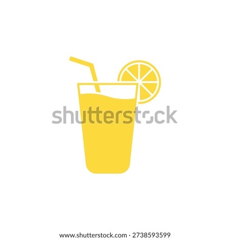Yellow Lemonade Glass drink glass