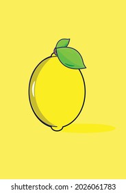 Yellow lemons for illustrations of various types of illustration