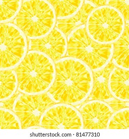 Yellow lemons a seamless background