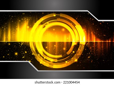 Yellow Light Abstract Technology background for computer graphic website and internet