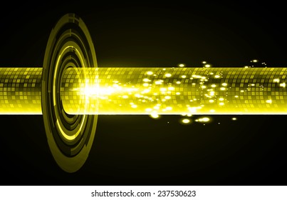 yellow Light Abstract Technology background set for computer graphic website internet and business. 