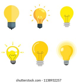 yellow light bulb 