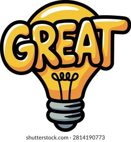 Yellow light bulb and
