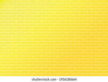 Yellow light colorful brick wall interior decor wallpaper with abstract background texture textile fashion pattern seamless retro digital art design vector illustration EPS10