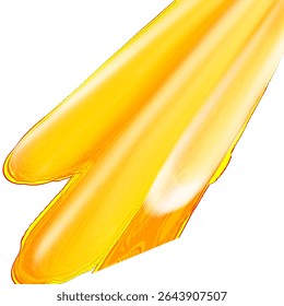 ilustração de efeito de luz amarela sem plano de fundo