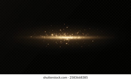 
Yellow light and fast moving stripes on a transparent background.