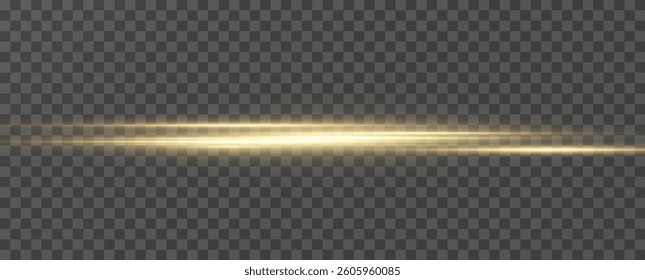 Yellow light and fast moving stripes on a black background.	