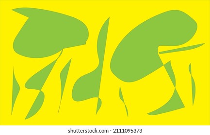 Yellow and light green background. This background is suitable for presentation backgrounds, cellphone backgrounds and more