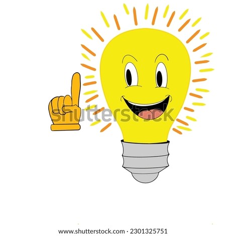 yellow light icon has a brilliant idea
