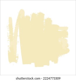 A yellow light spot of paint without a background. Vector brushstroke for backgrounds and other designs.