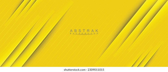 yellow light stripes abstract background. luxury elegant vector design template