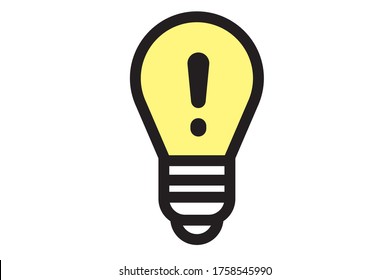 Yellow light vector illustration icon
