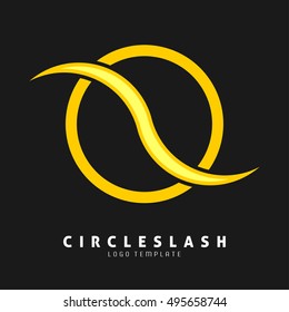 Yellow Lightning symbol. Logo template for electric company, and superhero logo. Vector eps.10