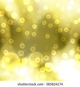 Yellow lights background. EPS10 vector.