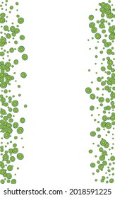 Yellow Lime Background White Vector. Lemon Funny Set. Green Levitation Citrus. Bright Decor Pattern.