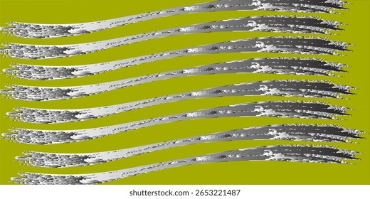 Yellow lime green abstract fabric background. Color gradient, ombre. Geometric. Lines, stripes, waves, drapery. Noise, grain, grungy, rough. Bright neon shades. Light, glow, shine. Design. Template.