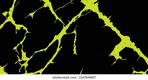 Yellow line and abstract black background