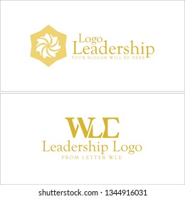 Yellow line art flower combination mark logo design concept suitable for business leadership management conference women