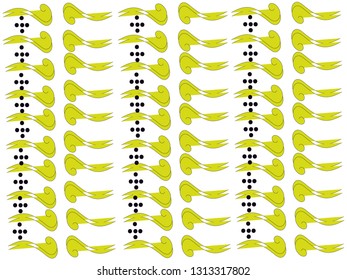 Yellow line batik