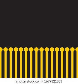 Yellow line with circle points on top are on dark backgrounds. 