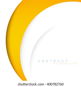 Yellow line curve background , Vector 
